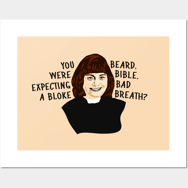 The Vicar of Dibley Wall Art by Phil Shelly Creative